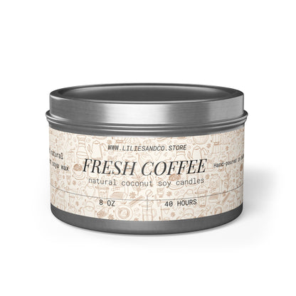 Fresh Coffee Tin Candle