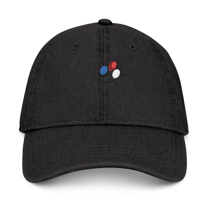 Stylish Denim Hat with Balloon Embroidery | Casual & Fashionable Accessory