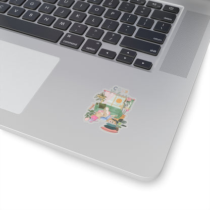 Cozy Vibe Kiss-Cut Sticker