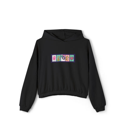 Bella + Canvas Custom Colorful Cinched Bottom Women's Hoodie