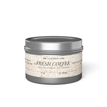 Fresh Coffee Tin Candle