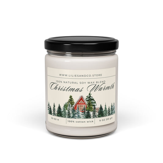 Christmas Warmth Scented Soy Candle, 9oz