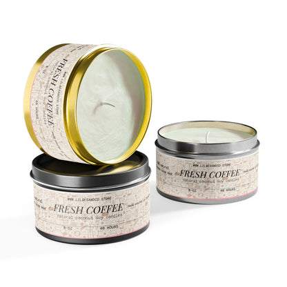 Fresh Coffee Tin Candle