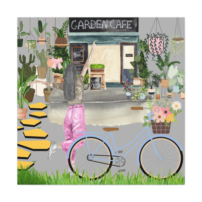 Charming Garden Cafe Wall Art