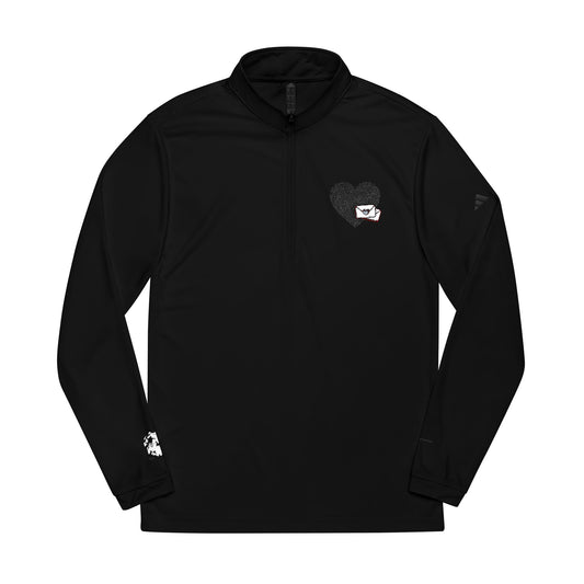 Adidas® Embroidered Quarter-Zip Pullover