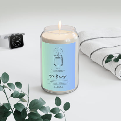 Soy Scented Candle - Sea Breeze, 13.75oz - Natural & Relaxing Home Fragrance
