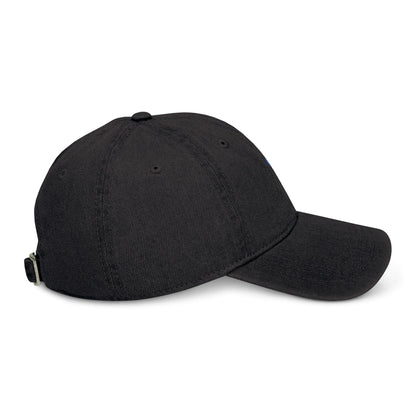 Stylish Denim Hat with Balloon Embroidery | Casual & Fashionable Accessory