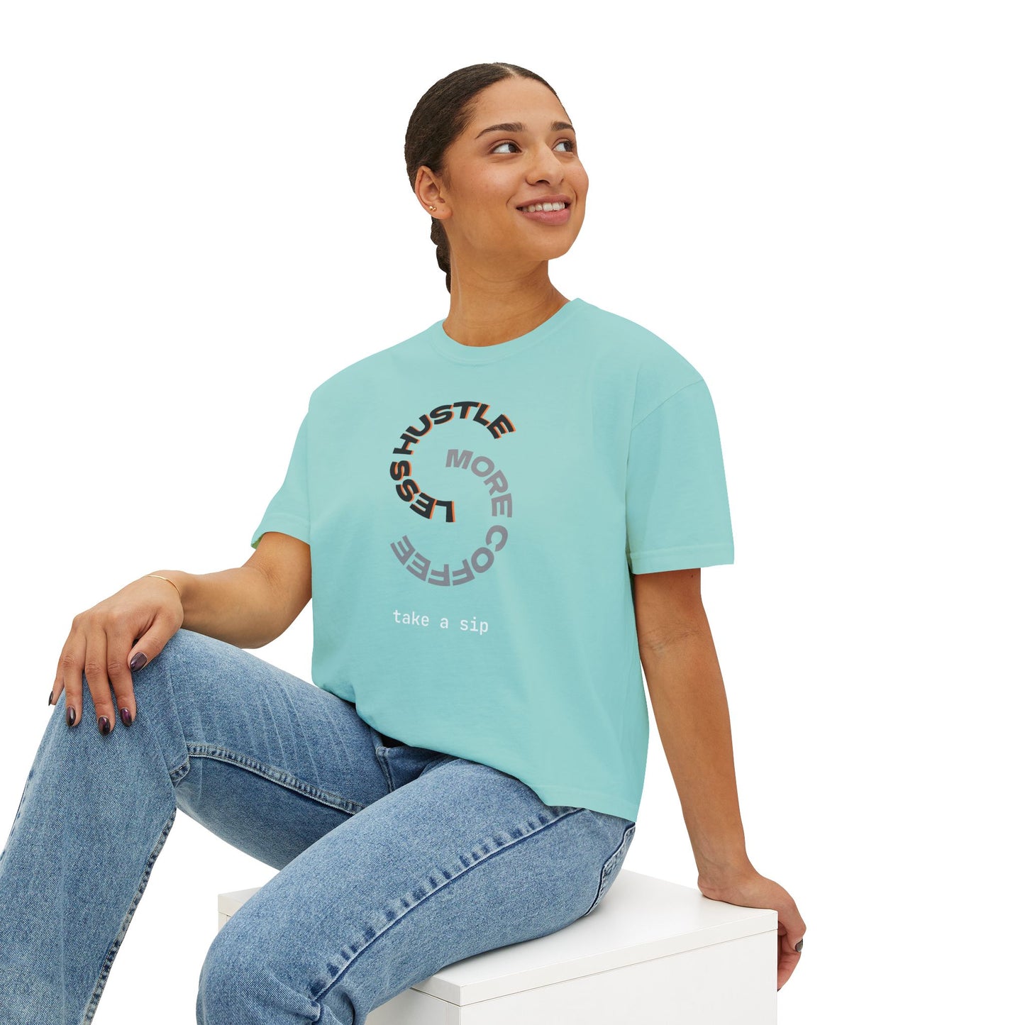 Comfort Colors Boxy Tee, Coffee Lover's Relaxed Fit