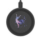 Wireless Charging Pad with Artistic Splash Design, Modern Tech Accessory, Unique Gift for Tech Lovers, Home Office Decor