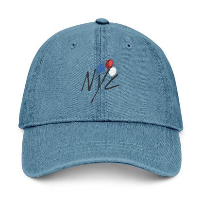 Stylish Denim Hat with Balloon Embroidery | Casual & Fashionable Accessory