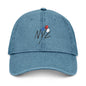 Stylish Denim Hat with Balloon Embroidery | Casual & Fashionable Accessory