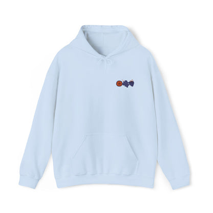 Embroidered-Fruit-Themed Unisex Heavy Blend Hooded Sweatshirt