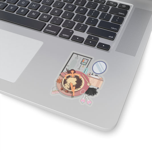 Coffee Bath Kiss-Cut Sticker