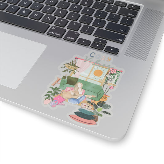 Cozy Vibe Kiss-Cut Sticker