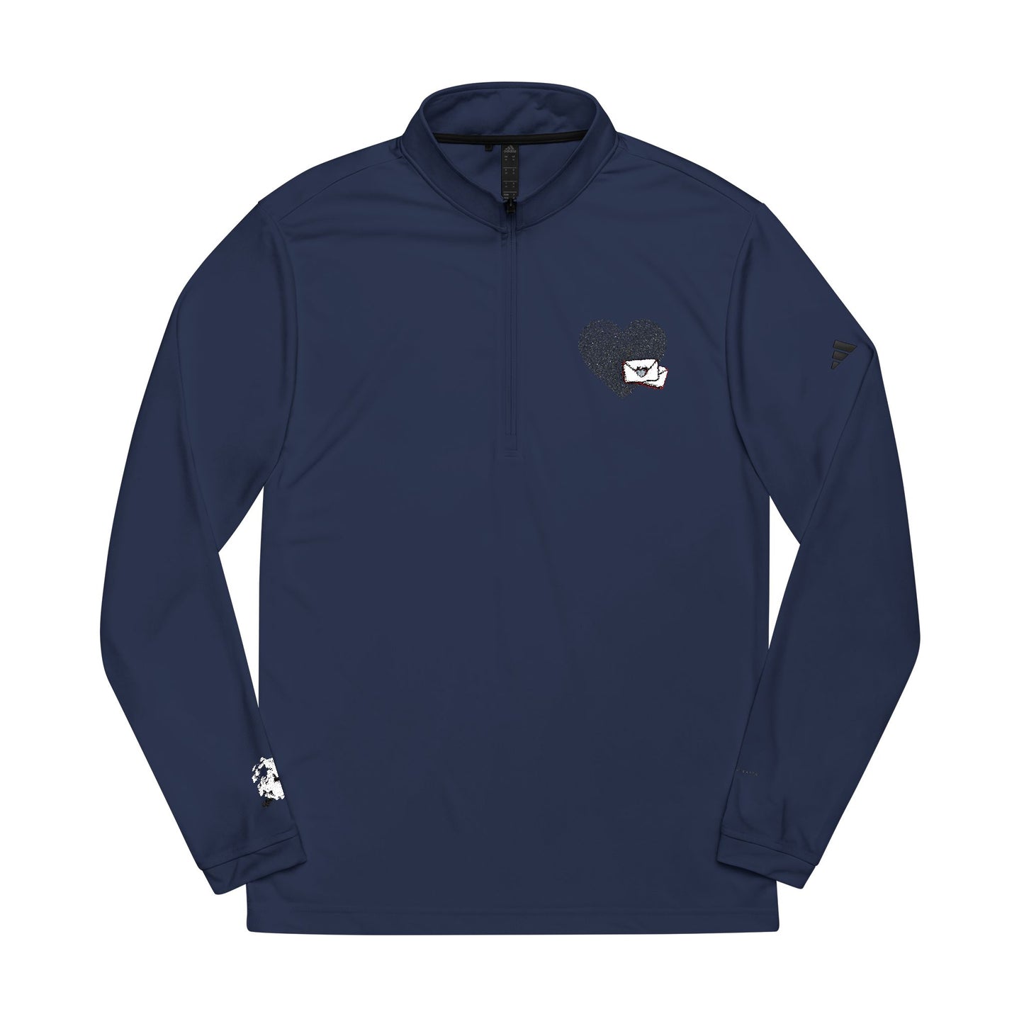 Adidas® Embroidered Quarter-Zip Pullover