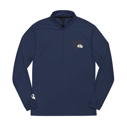 Adidas® Embroidered Quarter-Zip Pullover