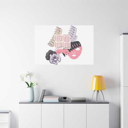 Girl Canvas Art Wall Decor