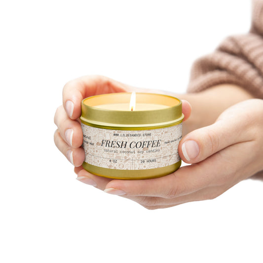 Fresh Coffee Tin Candle