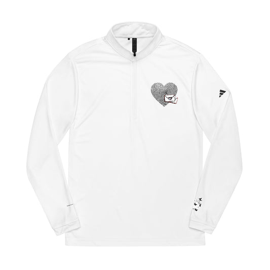 Adidas® Embroidered Quarter-Zip Pullover