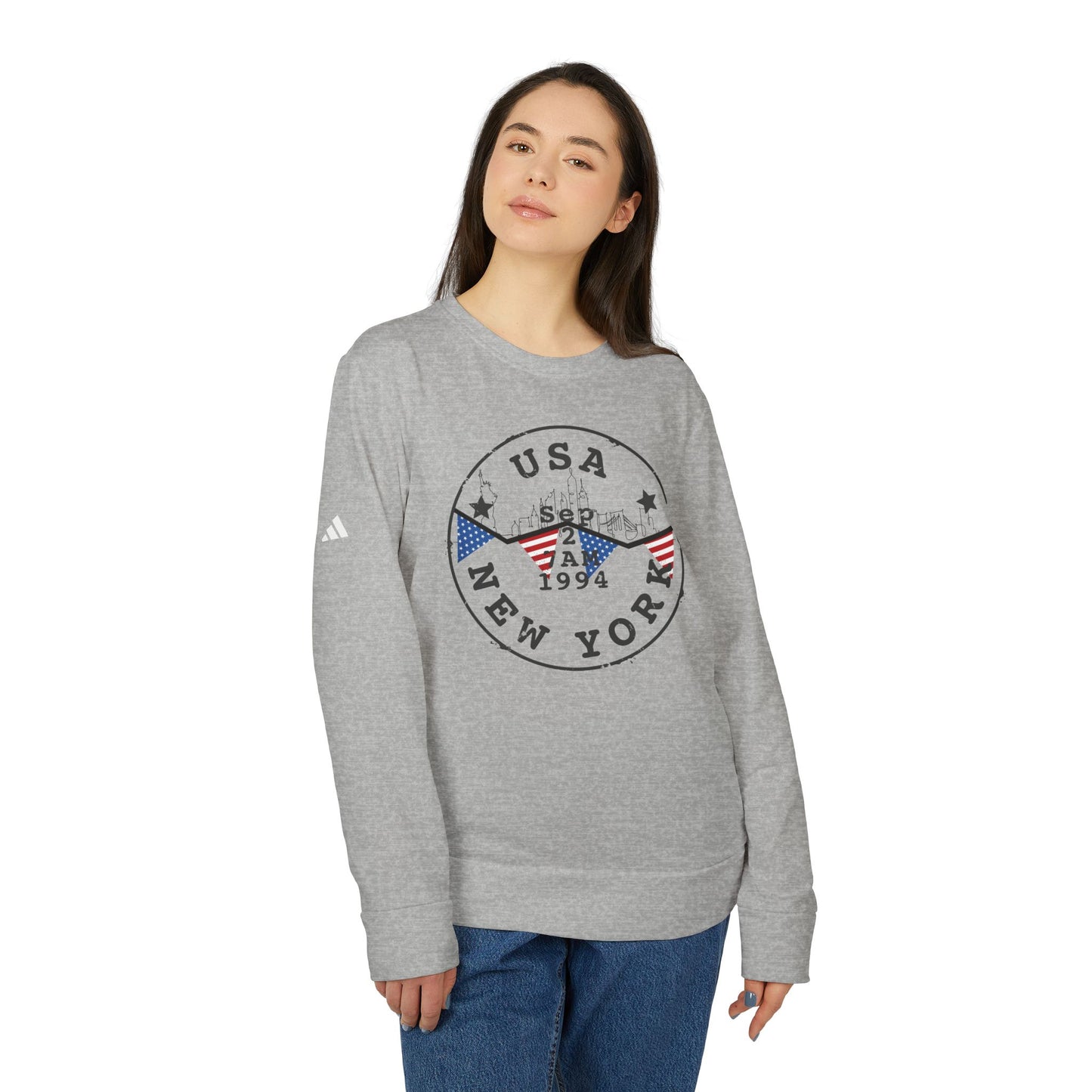 adidas Unisex Fleece Crewneck Sweatshirt