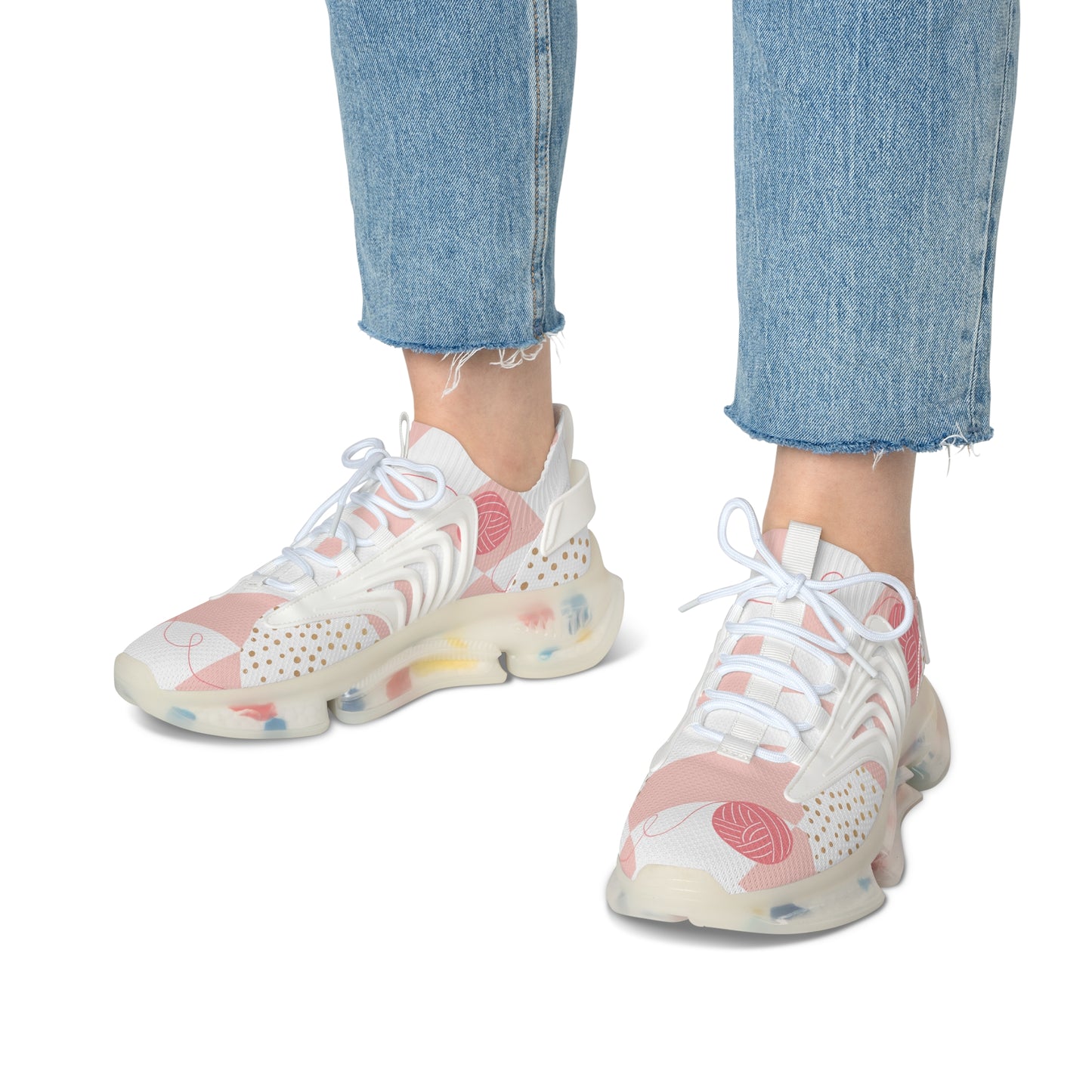Trendy Women's Mesh Sneakers - Stylish and Breathable Athletic Footwear for Everyday Comfort
