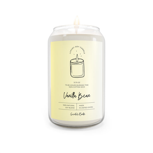 Soy Scented Candle - Vanilla Bean 13.75oz
